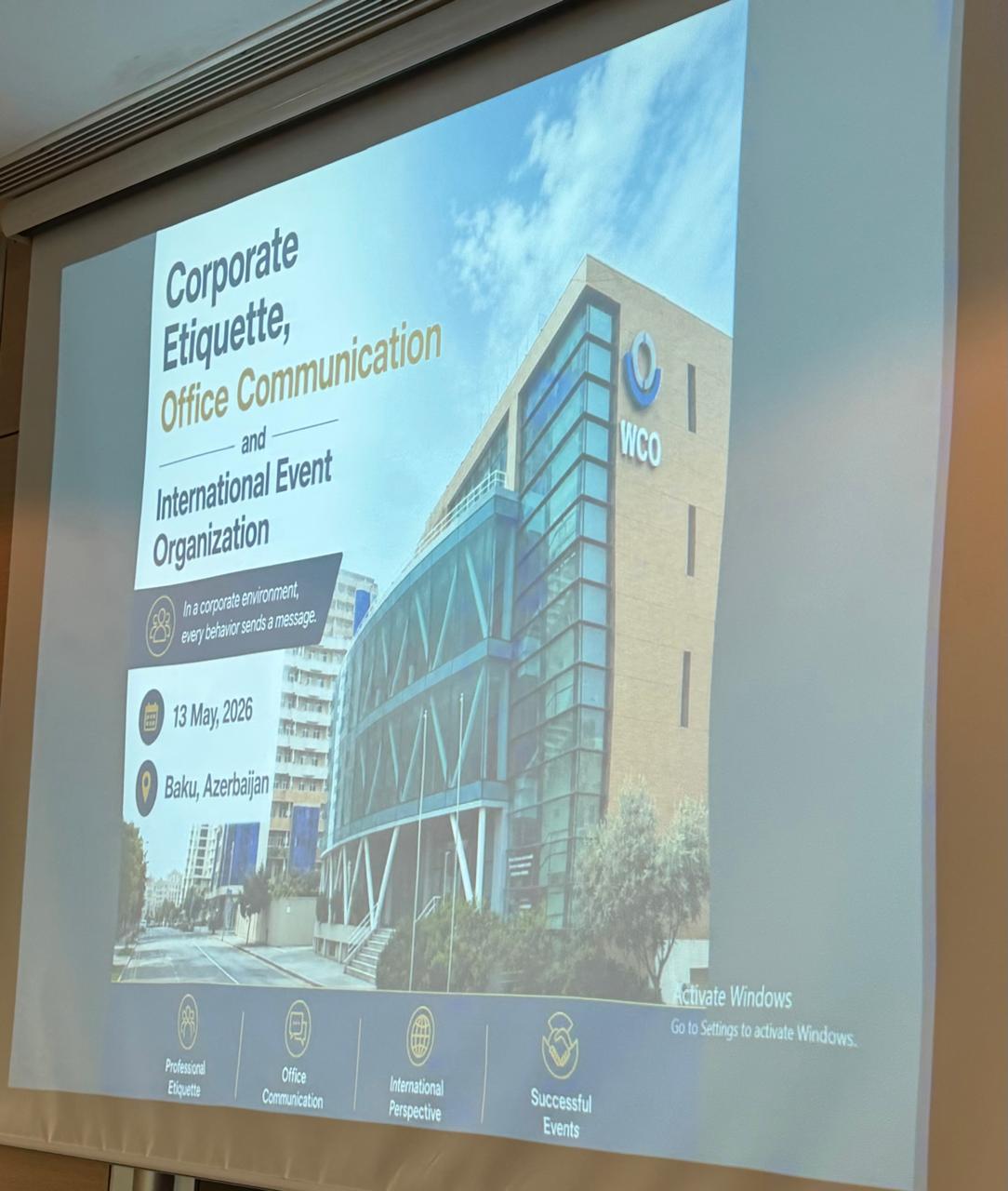ROCB Europe Conducts Training for Intern Students on Corporate Etiquette, Office Communication and International Event Organization